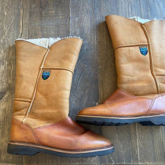 ECCO Life Boots Pull On Fur Lined Danish Design Size 41 Brown Tan Color 10-10.5 - Picture 1 of 10